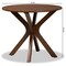 Baxton Studio Kenji Walnut Brown Finished 35-Inch-Wide Round Wood Dining Table 168-10891 - alternate 5